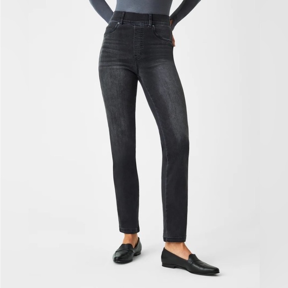 💐SPANX 20355 Straight Leg Jeans - Vintage Black - Picture 3 of 6